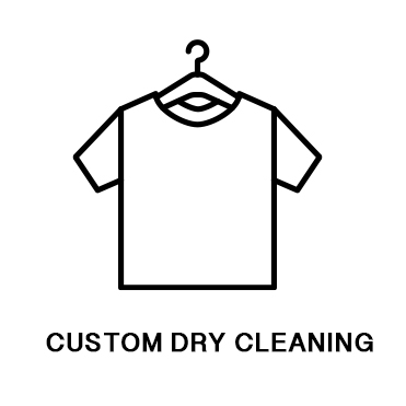 Custom dry cleaning service icon